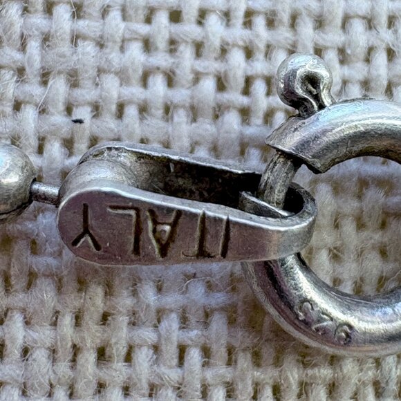 Antique Sterling Silver Repoussé Scroll Design Match Box Pendant 30" Ball & Pin - Picture 11 of 16